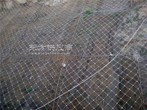 边坡防护网钢丝绳网,钢丝绳网,澎程金属制品图片